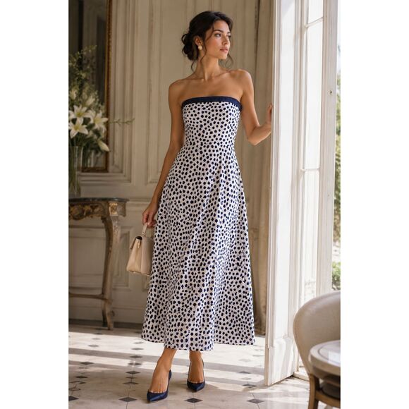 J. Crew Dresses & Skirts - J crew strapless dress Sz 0 Navy blue